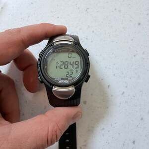 Medline Men's Digital Watch with Pedometer, Stopwatch, and Heart Rate Monitor